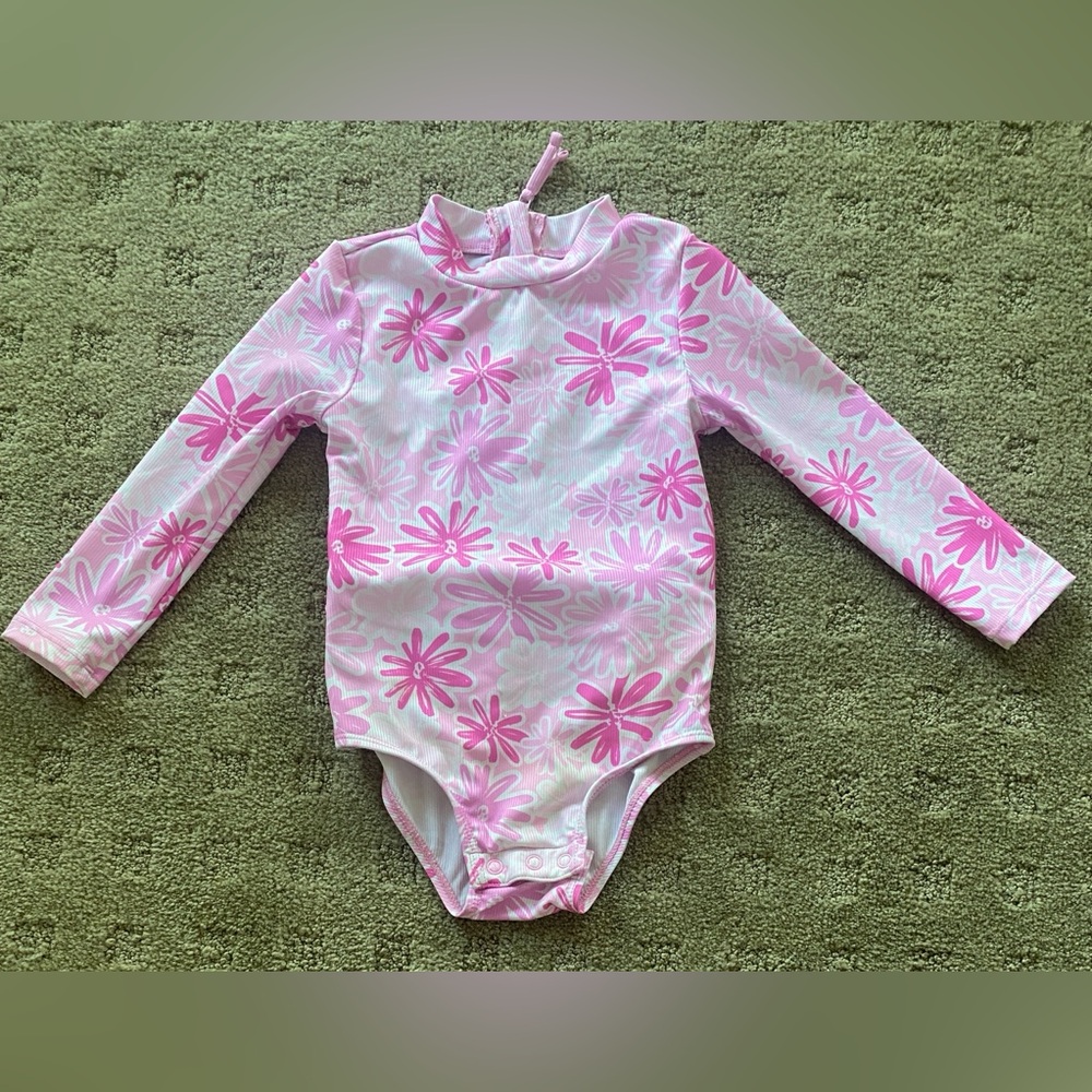 Floral Pink Kids Swimwear
